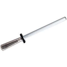 Fusil à Aiguiser Céramique Ovale Bleu 37 Cm - Outil Professionnel Pour Couteaux De Qualité