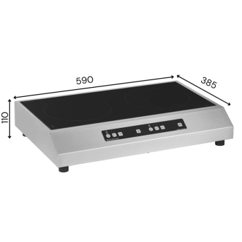 Plaque induction DOUBLE G/D 3000 W (2x1500w)