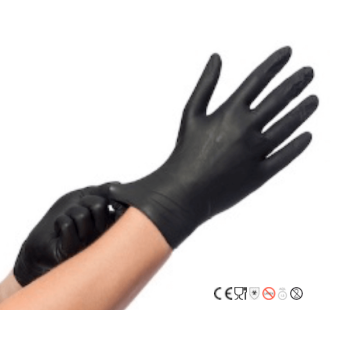 Gants nitrile noir