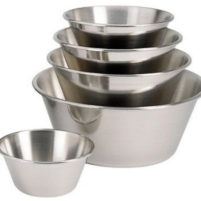 Bassine inox fonc plat