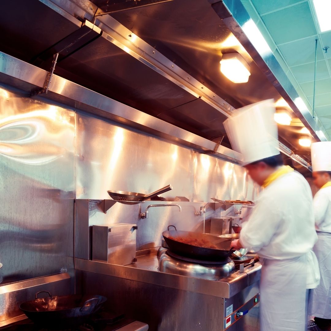 Coulisse d'une cloud kitchen