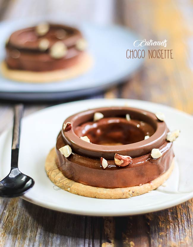 Entremets chocolat noisette